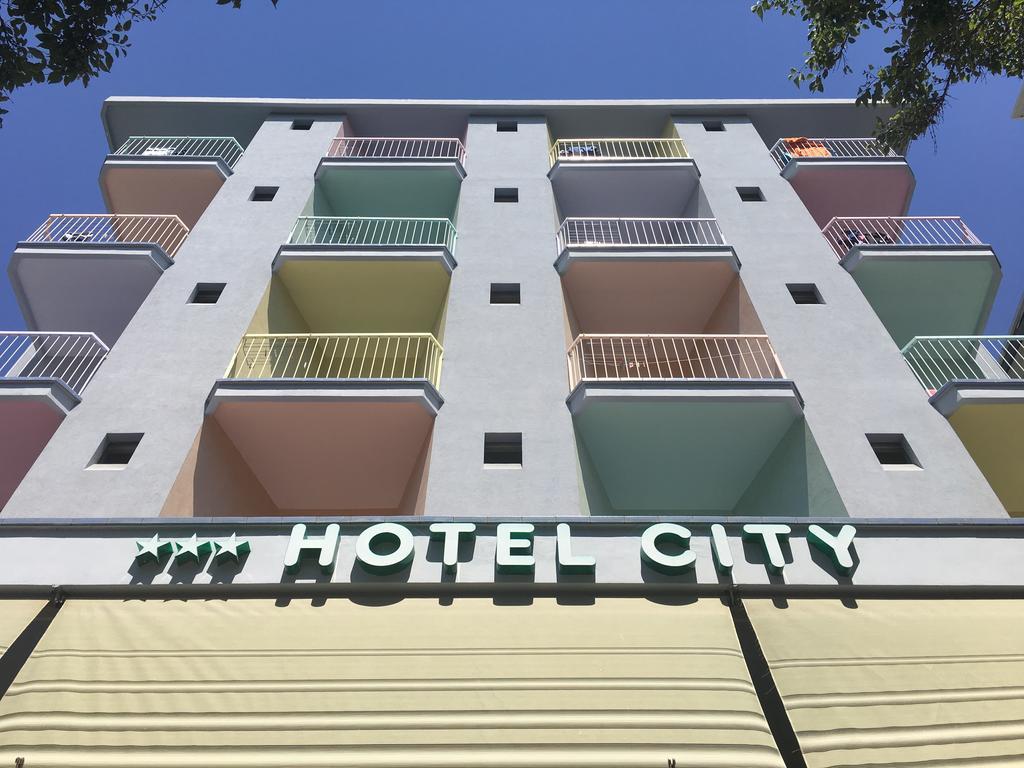 Hotel City Rimini Bagian luar foto